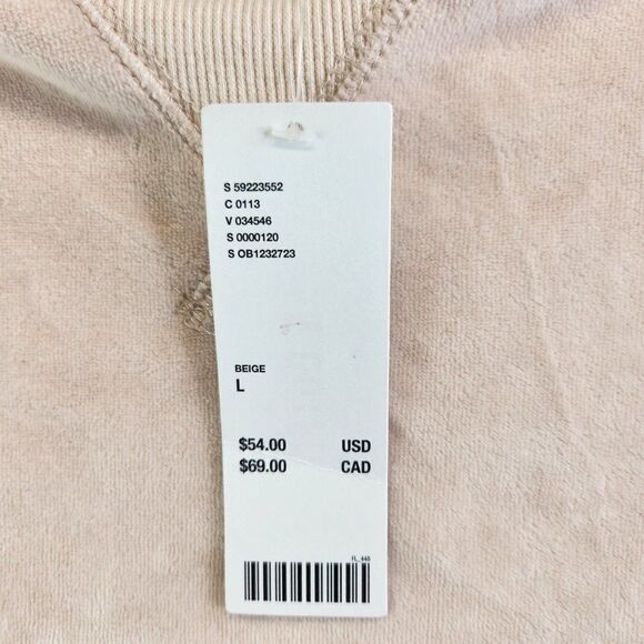 Out from Under Urban Outfitters Sweatshirt Womens L Pink Velour Oversized - Picture 7 of 16
